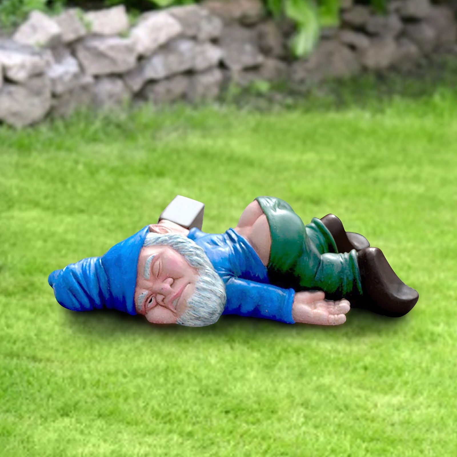 Creative Funny Drunk Dwarf Outdoor Garden Statue Decoration-xinru
