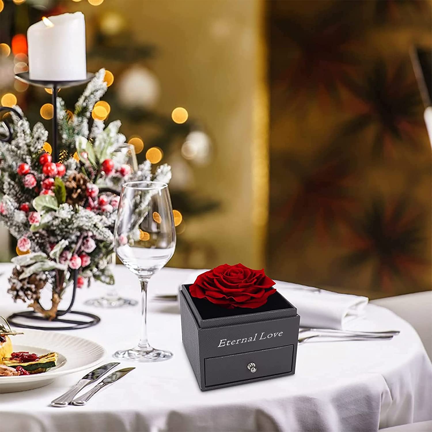 Mother's Day Gift Rose I Love You Necklace In 100 Languages-xinru