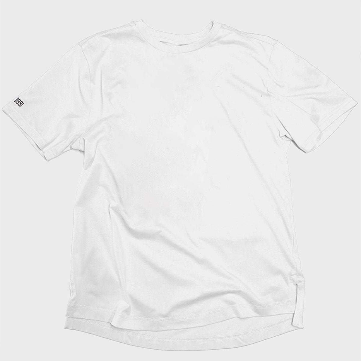 White Casual Vintage Embroidered T-Shirt-xinru shop