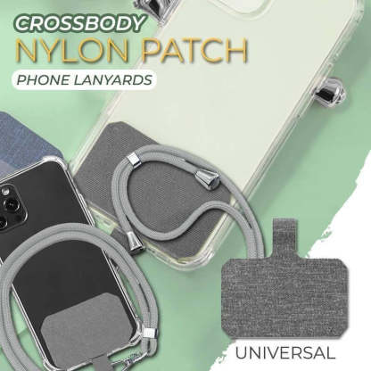 Universal Crossbody Nylon Patch Phone Lanyards-xinru