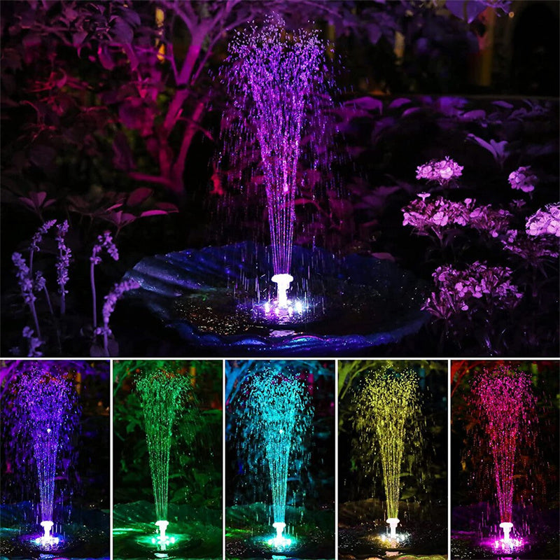Floating Solar Bird Bath Fountain Kit Lamp-xinru