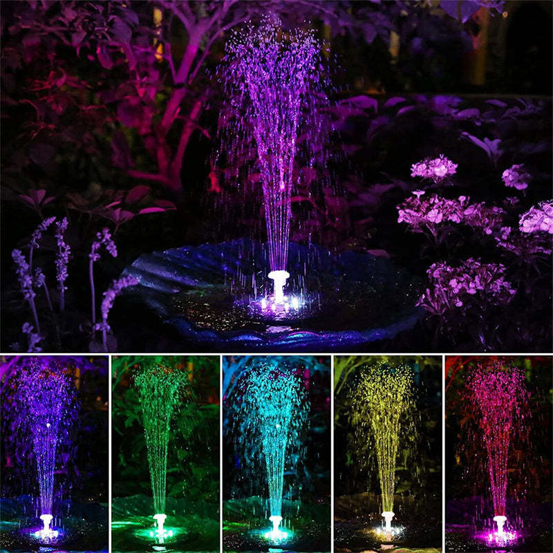 Floating Solar Bird Bath Fountain Kit Lamp-xinru