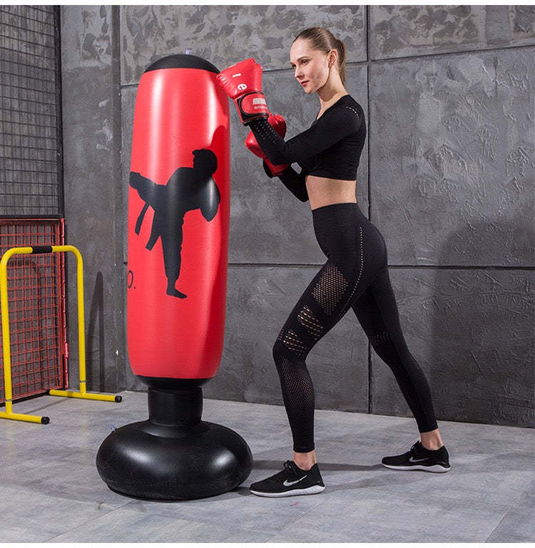 Fitness Inflatable Vertical Boxing Column Thickened 1.6 Meters High-xinru shop