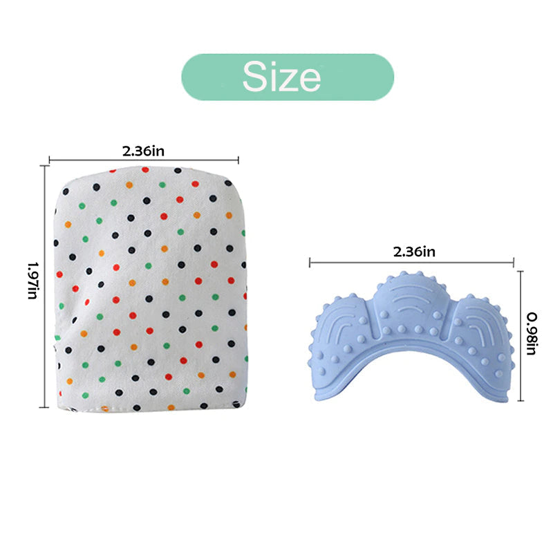 Baby Silicone Teether Mittens For Newborn Grind The Teeth-xinru