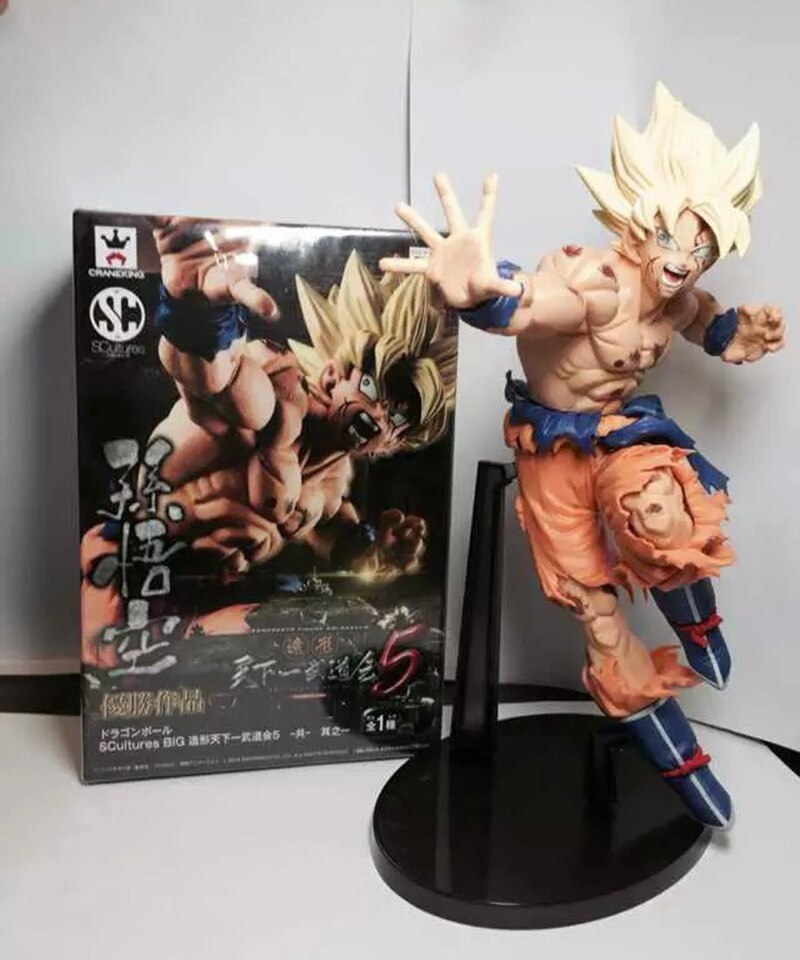 Dragon Ball Z Super Saiyan Son Goku  Bardock Figure 25cm-xinru
