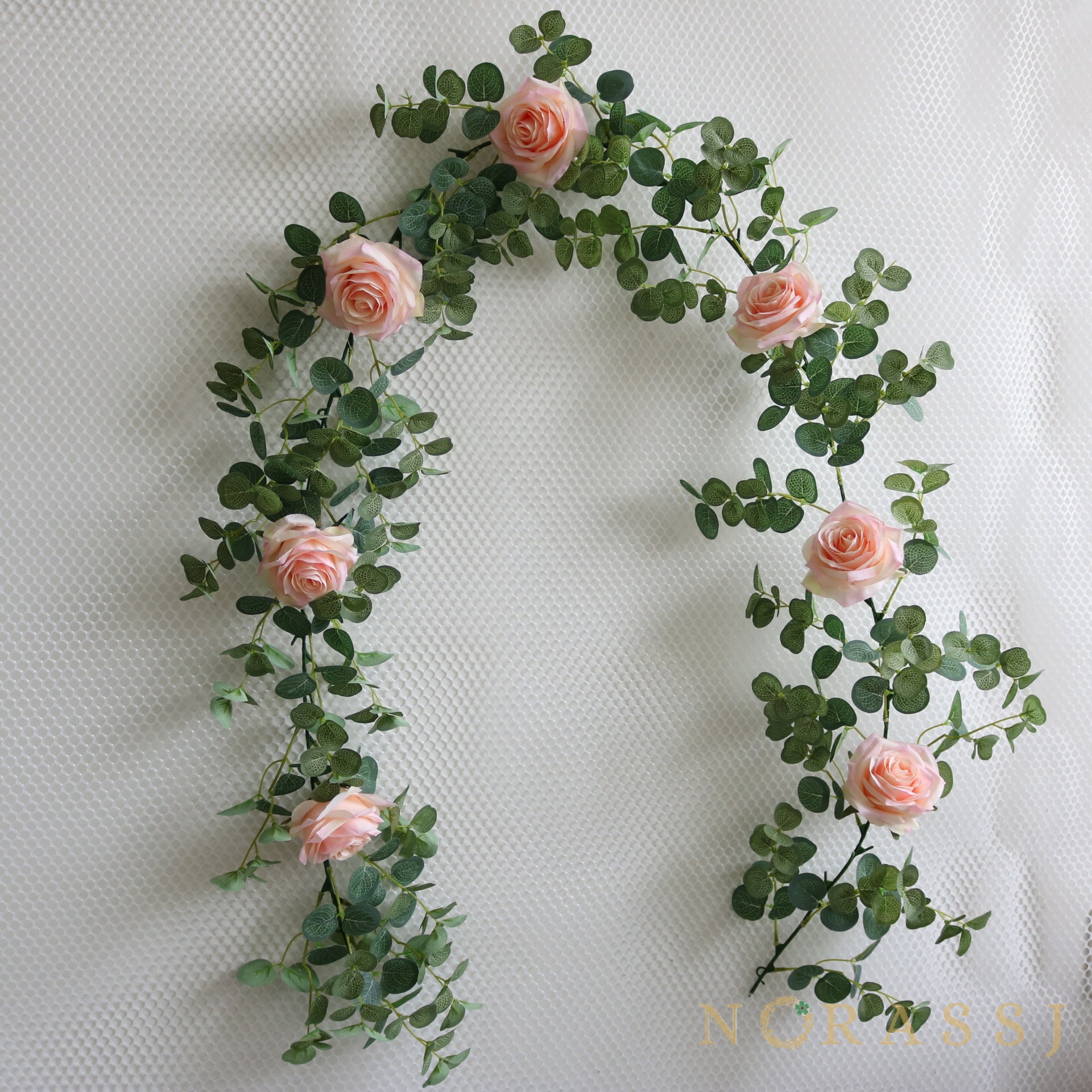 Artificial Rose Elegant Spring Garland  For Wedding-xinru