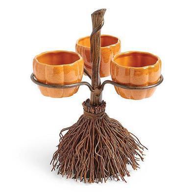 Halloween Pumpkin Snack Bowl Stand Creative Snack Basket-xinru