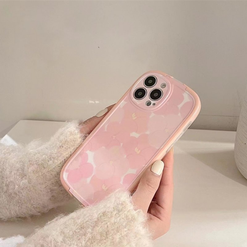 Pink Flower Bracket Case-xinru