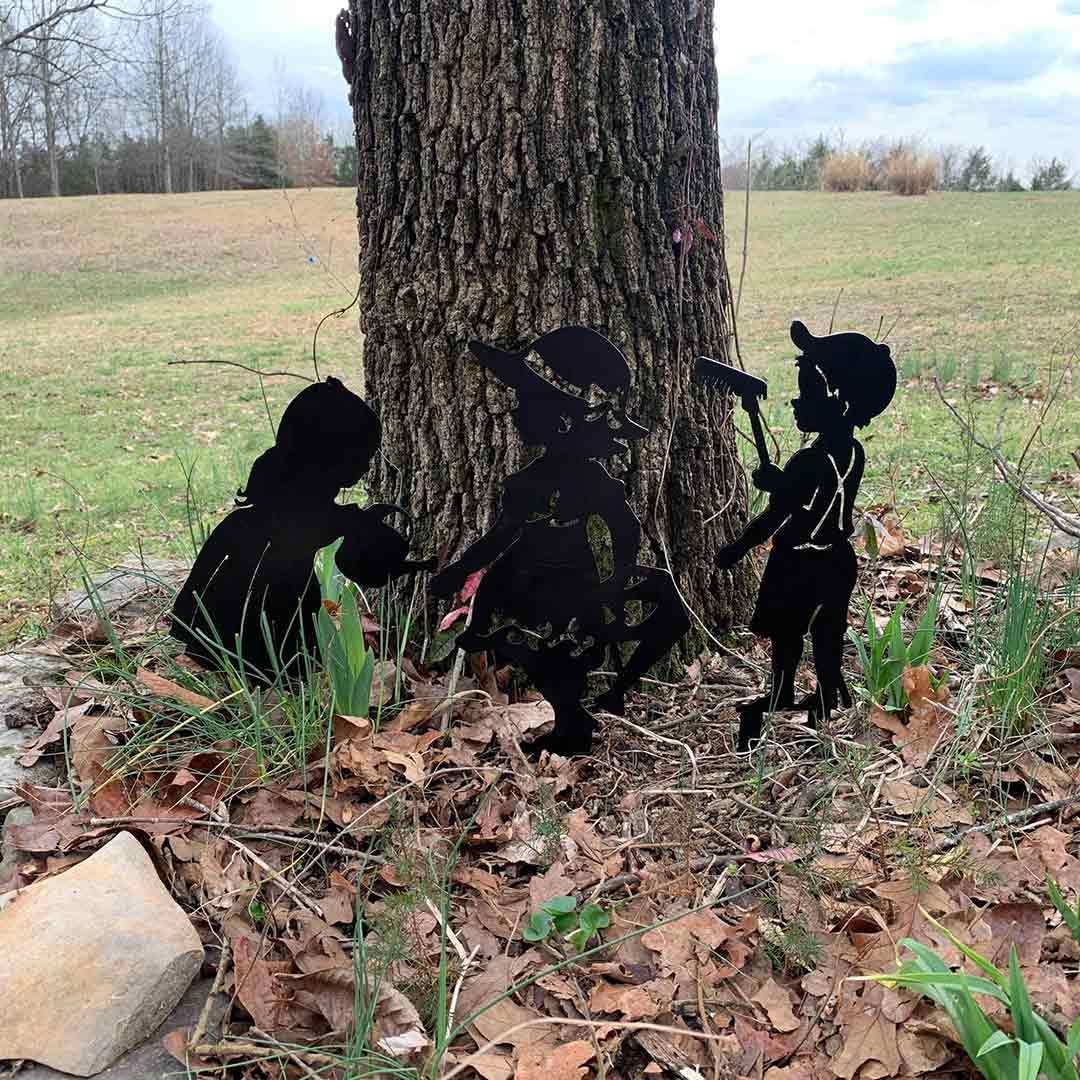 3Pc Yard Art Garden Insert Kid Insert Yard Decoration-xinru