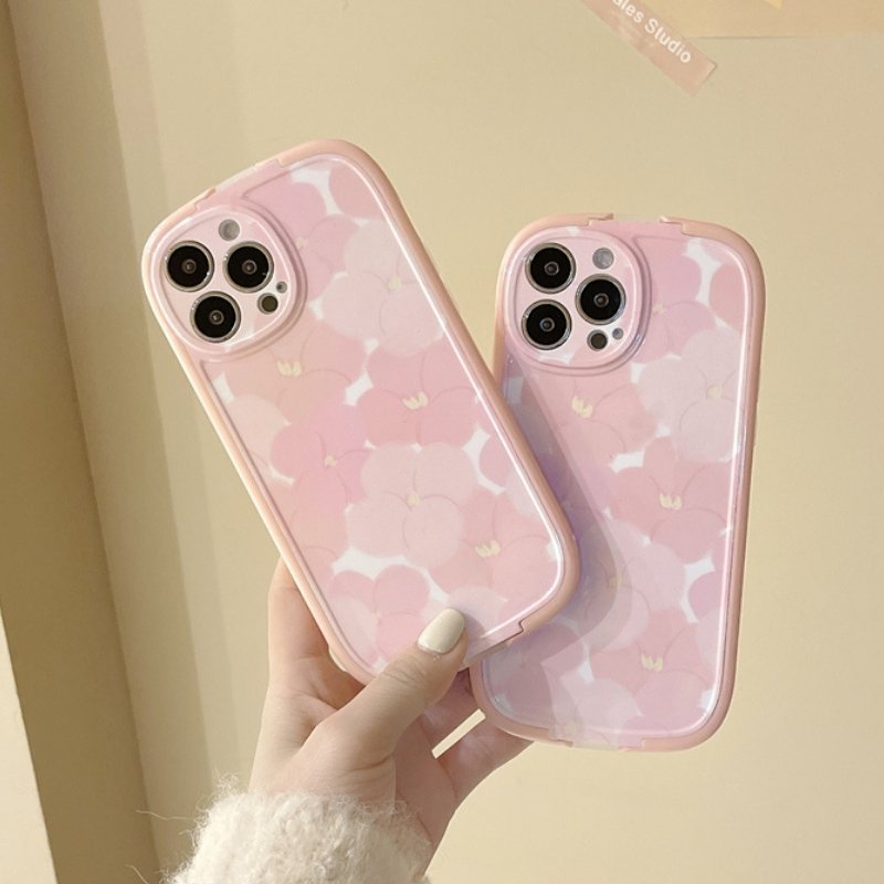Pink Flower Bracket Case-xinru