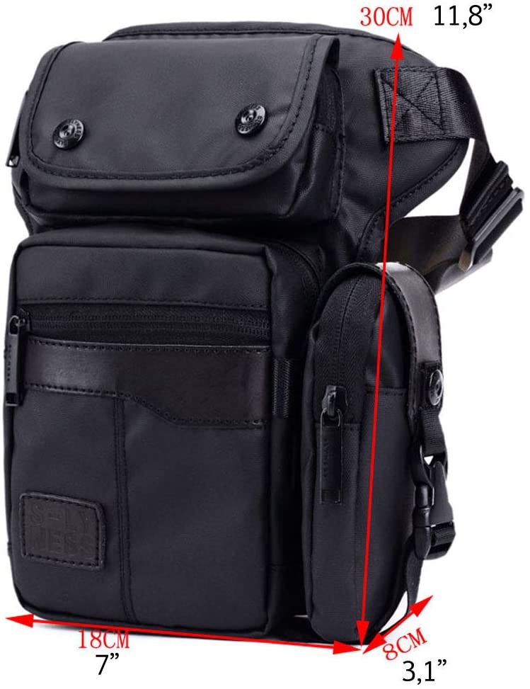 Motorcycle Drop Leg Bag Outdoor Waist Pack Pouch Pocket-xinru