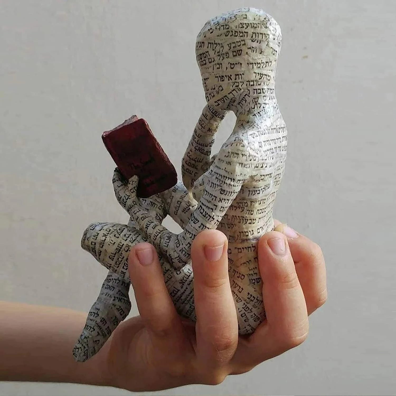 Pulp Woman Reading Resin Statue Bookshelf Abstract Sculptures Figurines Decor-xinru