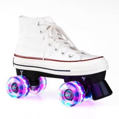 Canvas Flash Roller Skates-xinru shop