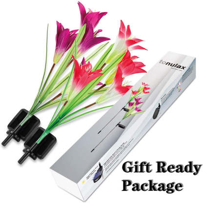 Outdoor Solar Lily Multicolor Variation LED Light-xinru