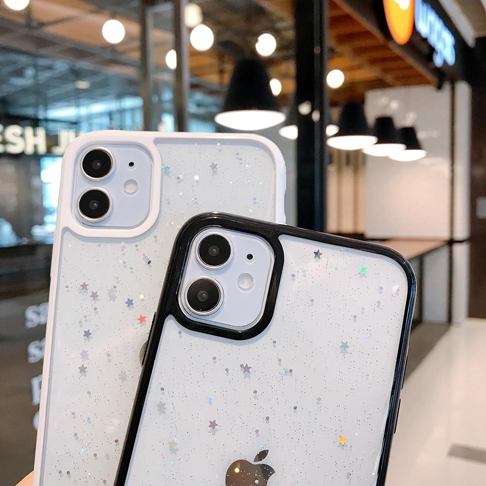 Candy Color Glitter Star Case-xinru