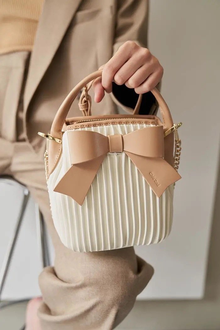 ボウチェーンクロスボディバッグ-xinru shop