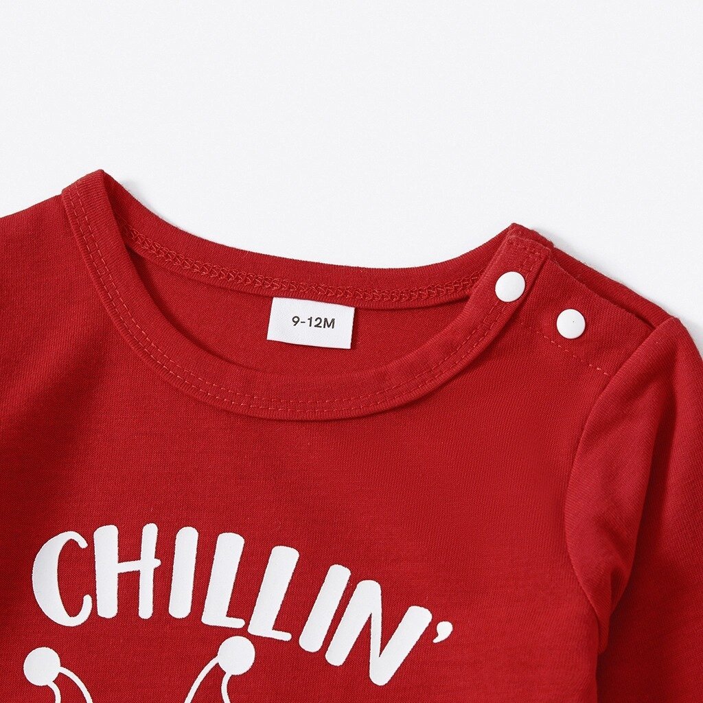 Christmas Gnome and Letter Print Red Family Matching Long-sleeve Plus Size Pajamas Sets With Pets-xinru shop