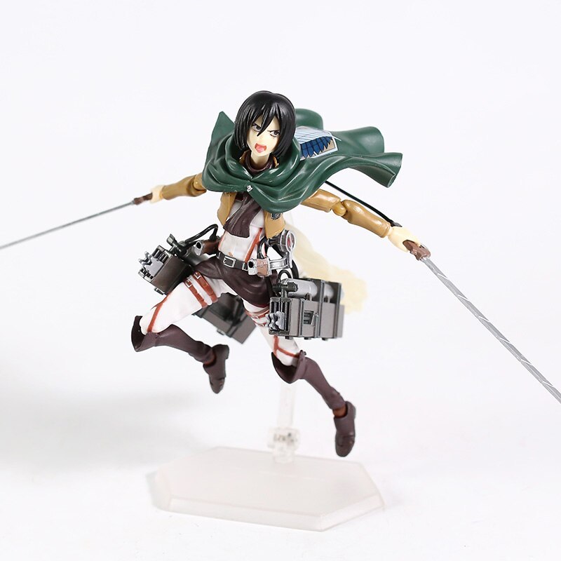 Attack on Titan Levi Mikasa Eren Ackerman PVC Figure Anime Action Model Toy-xinru