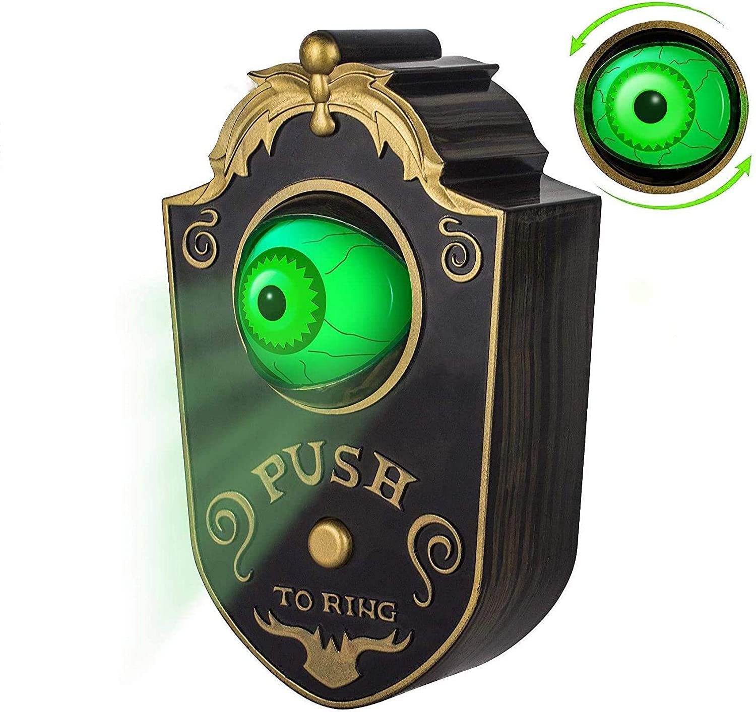Haunted Doorbell Animation Eyeball Spoof Decoration With Spooky Sound-xinru