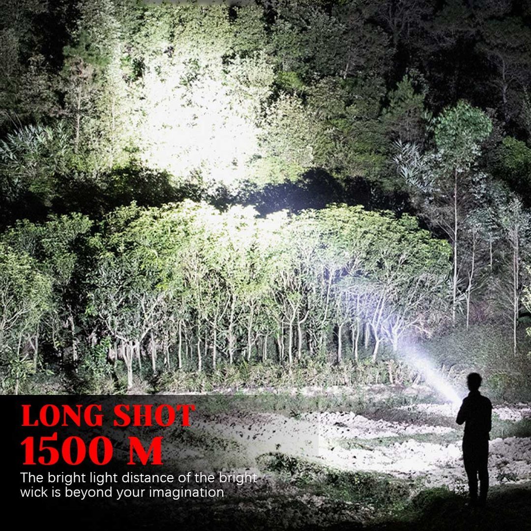 Rechargeable Handheld Spotlight  90000 High Lumens Long Lasting Torchlight-xinru
