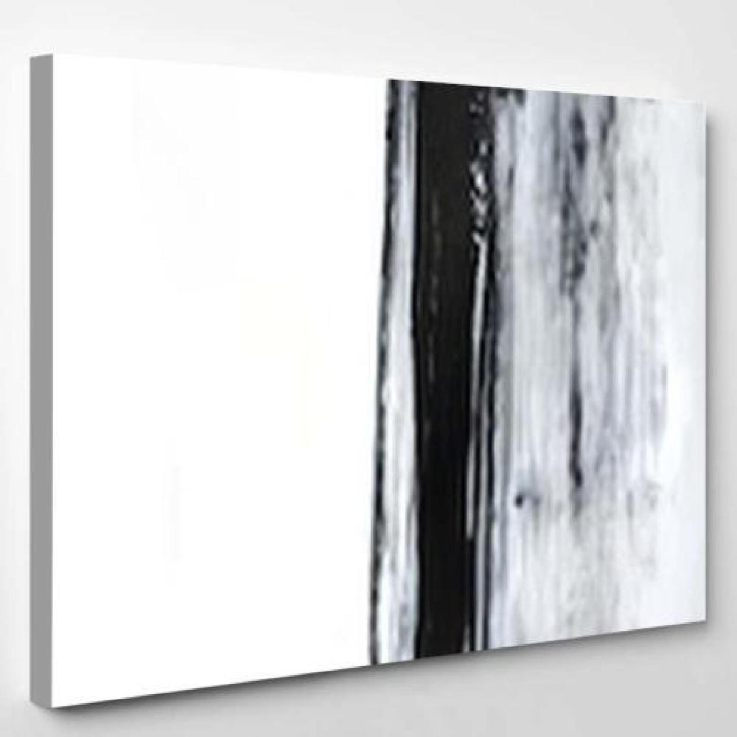 Black White Abstract Art Painting-xinru shop