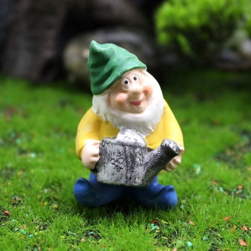 Garden Gnomes Statues Mini Gnomes Garden Set Fairy Ornament-xinru