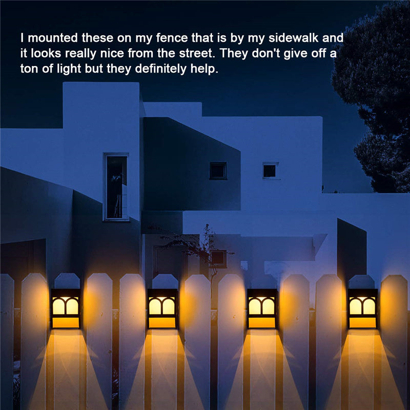 Solar Led Deck Lights Outdoor Waterproof For Garden Fence Post Light-xinru