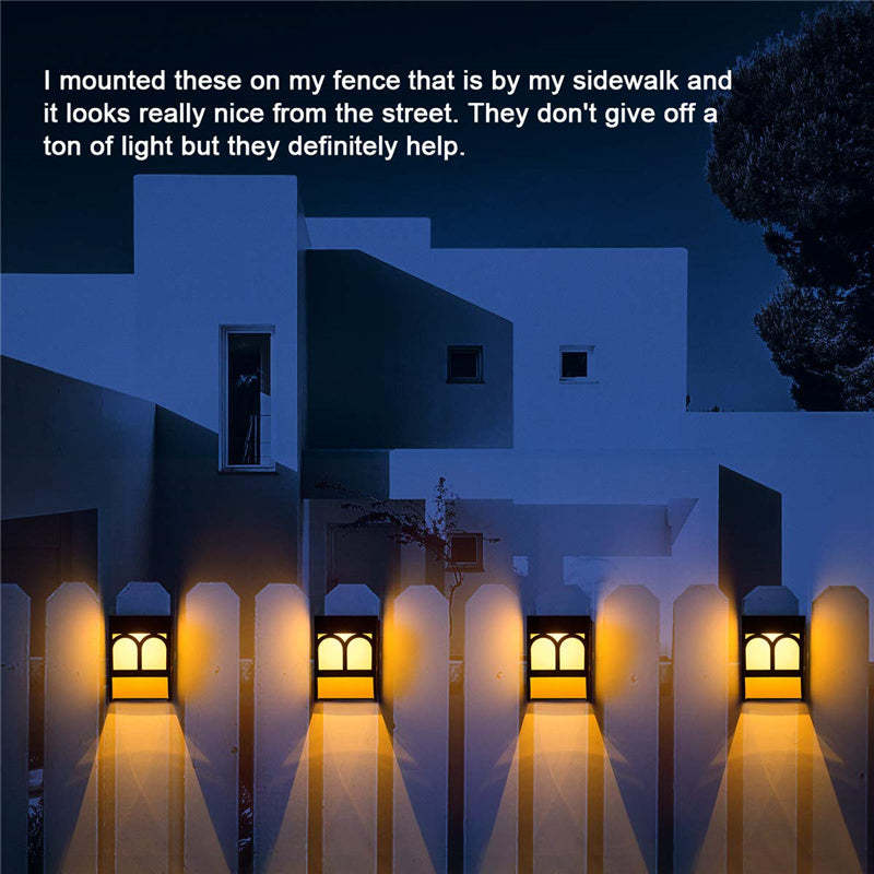 Solar Led Deck Lights Outdoor Waterproof For Garden Fence Post Light-xinru