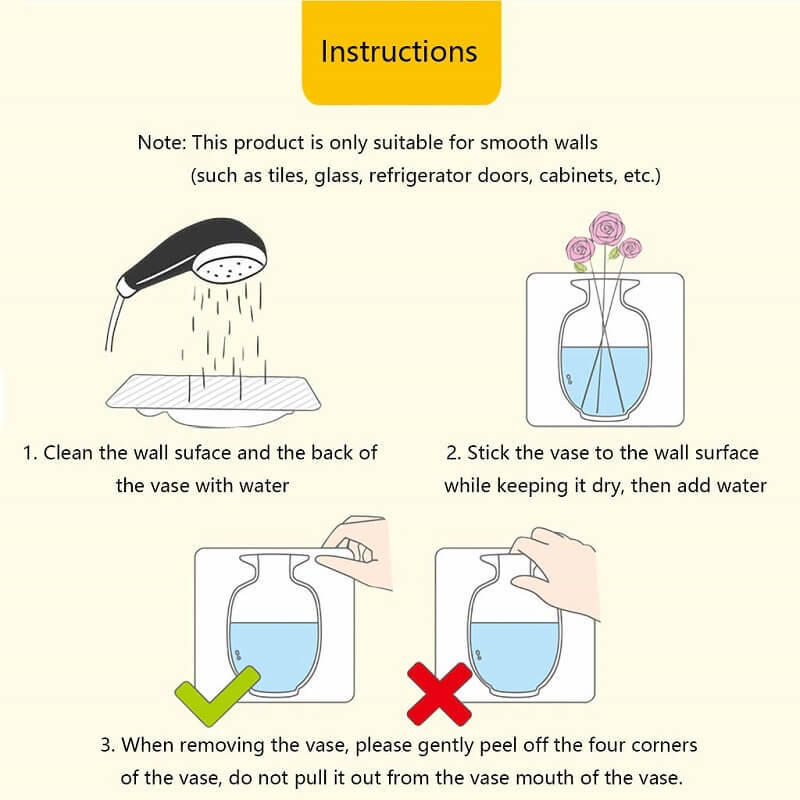 Strong Self Adhesive Wall Hanging Plant Container Silicone Vase-xinru