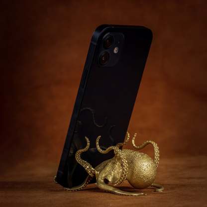 Octopus Phone Holder Bronze-xinru shop