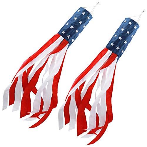 American Flag Windsock outdoor Embroidered Stars Stripes USA flag 40 Inch-xinru