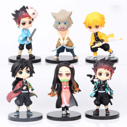 Anime Demon Slayer Figure Kimetsu No Yaiba Figure Tanjirou Kamado 7cm-xinru