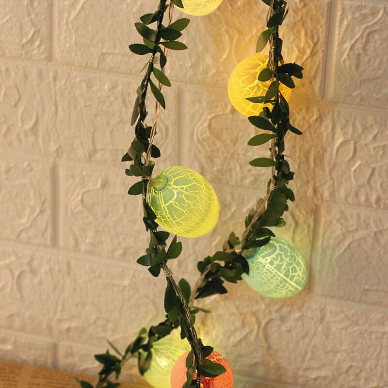 Easter Cracked Egg Rattan  String LED Decorative String Lights-xinru