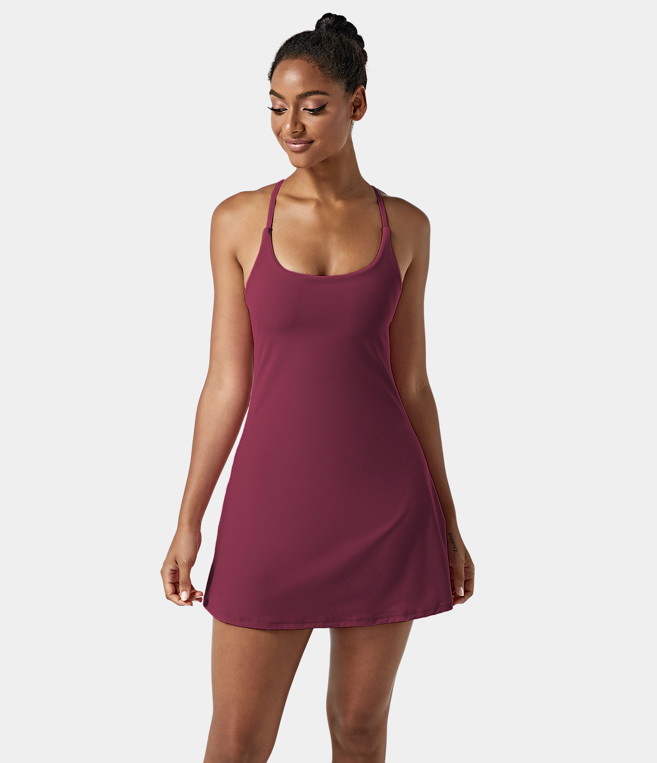 Women's Exercise Workout Dress With Phone Pocket-xinru shop