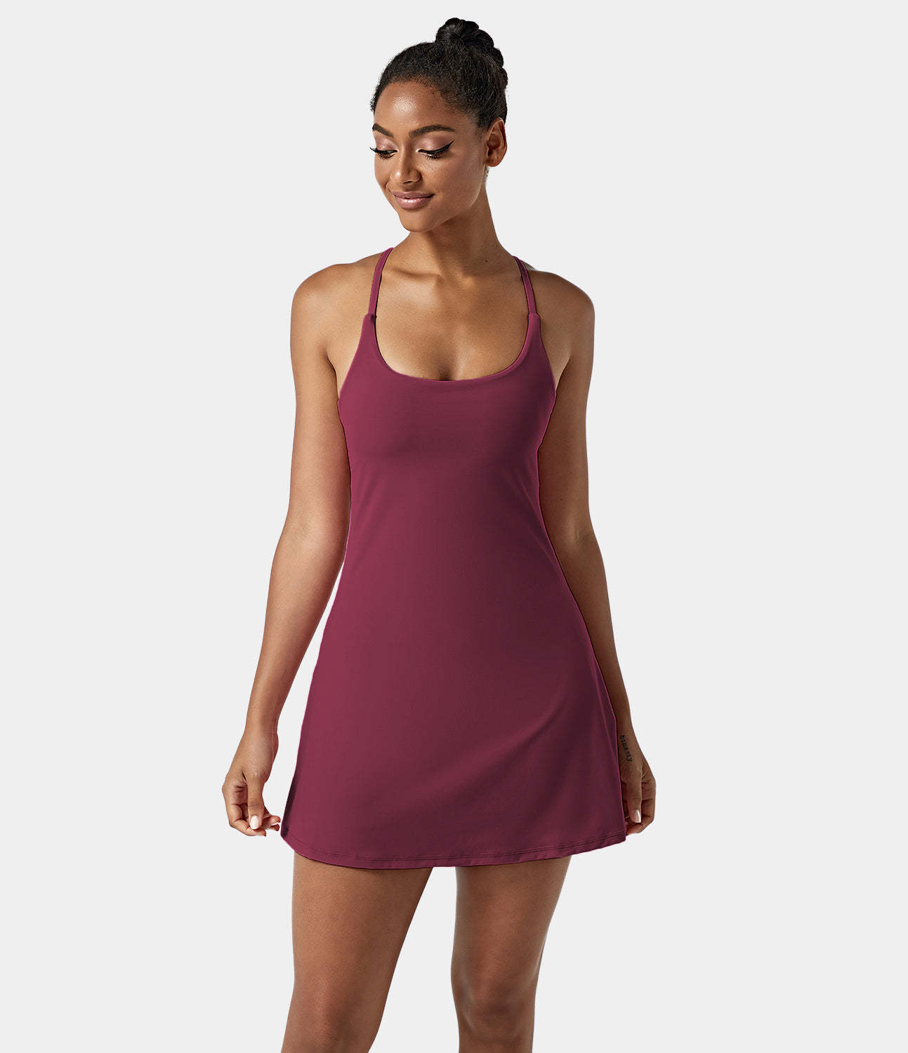 Women's Exercise Workout Dress With Phone Pocket-xinru shop