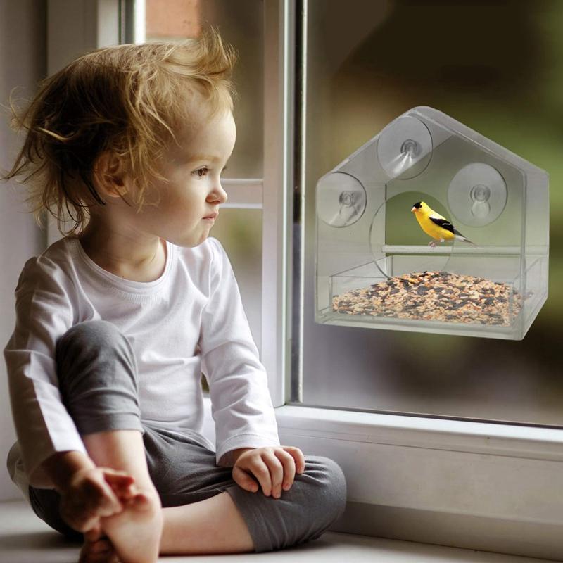 Window Bird Feeders For Outside Clear Acrylic-xinru shop
