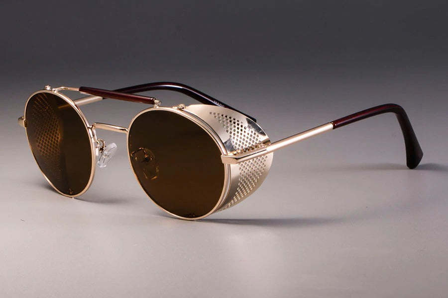 UV Blocking Steampunk Sunglasses-xinru