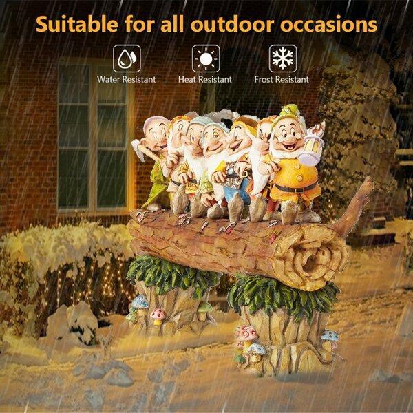 Seven Dwarf Trees Gnome Decorate The Garden Handmade-xinru