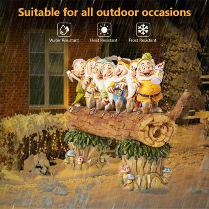 Seven Dwarf Trees Gnome Decorate The Garden Handmade-xinru