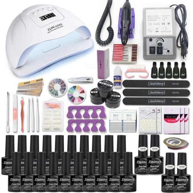 Acrylic Nail Kit Nail Drill Led Nail Lamp 20000rpm-xinru