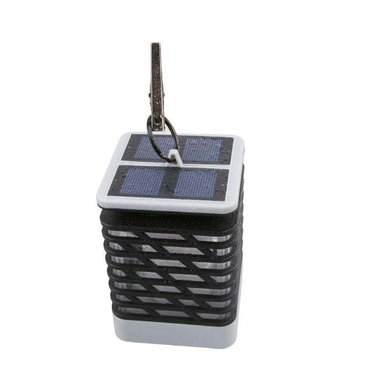 Solar Flame Torch Light Square LED Garden Lawn Decorative Hanging Light-xinru