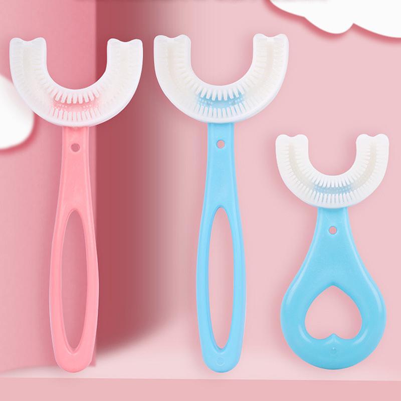 Baby U-Shaped Toothbrush 360 Degree Teeth Clean Soft Fur-xinru