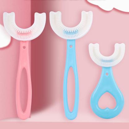 Baby U-Shaped Toothbrush 360 Degree Teeth Clean Soft Fur-xinru
