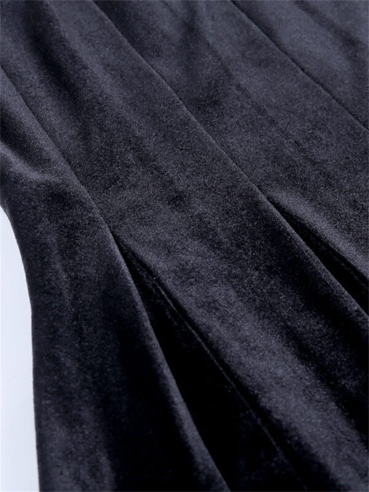 Women Sexy Lace Mini Sleeveless Purple Draped Bodycon Gothic Dress-xinru