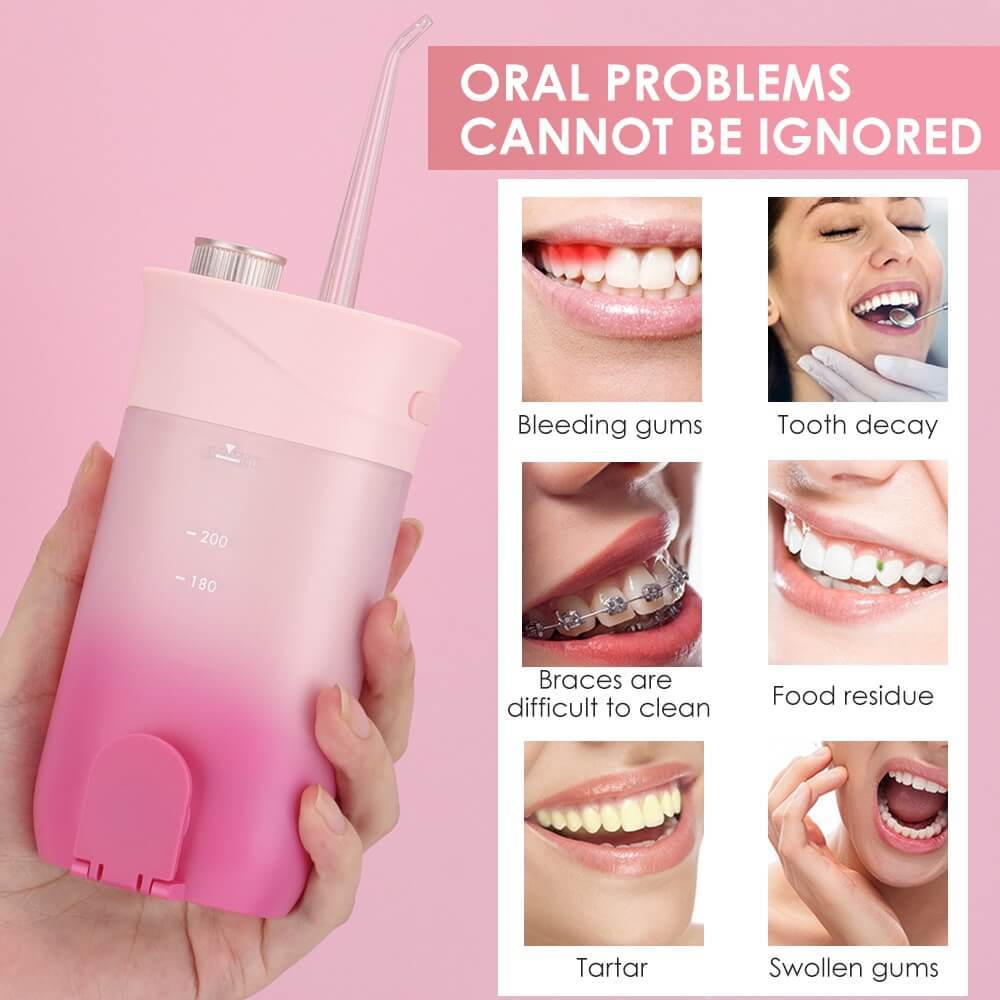 Teeth Whitening Mini Ultrasonic Smart Oral Irrigator Flosser-xinru