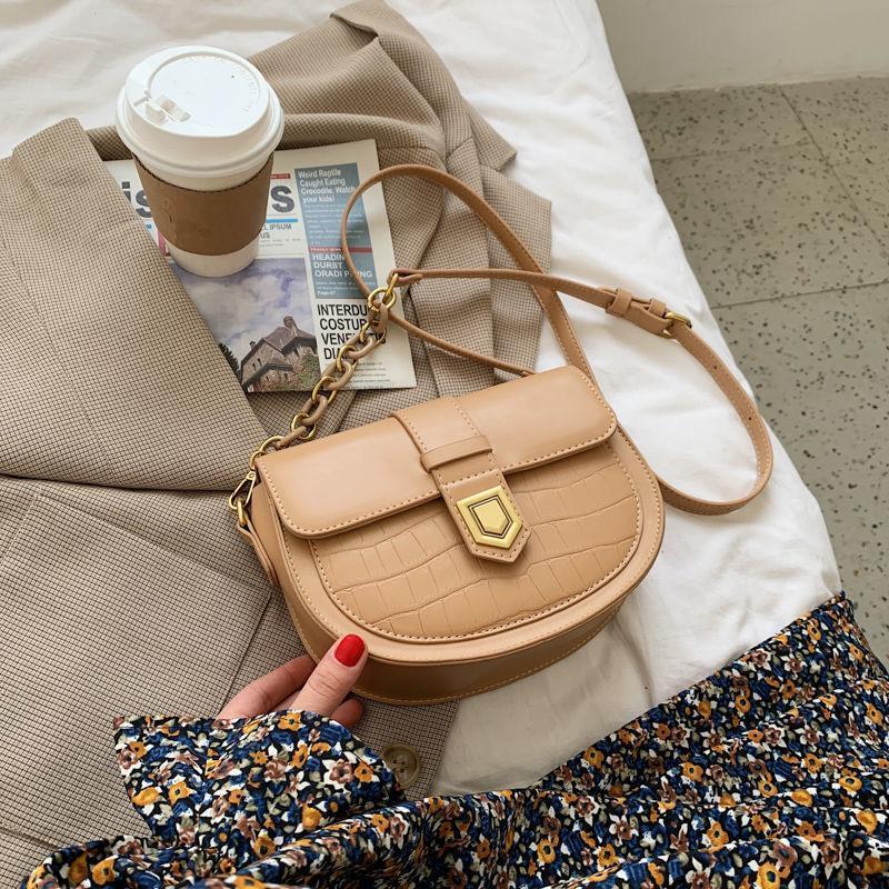 ワニのパターンショルダーバッグ-xinru shop