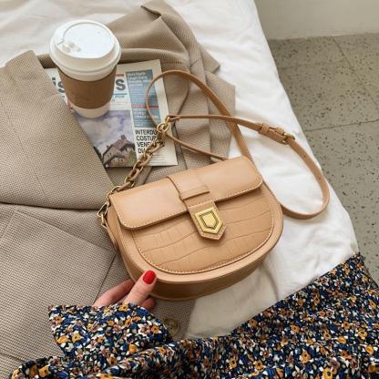 ワニのパターンショルダーバッグ-xinru shop