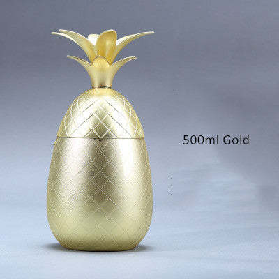 Pineapple Shaped Stainless Steel Cocktail Bar Glass-xinru