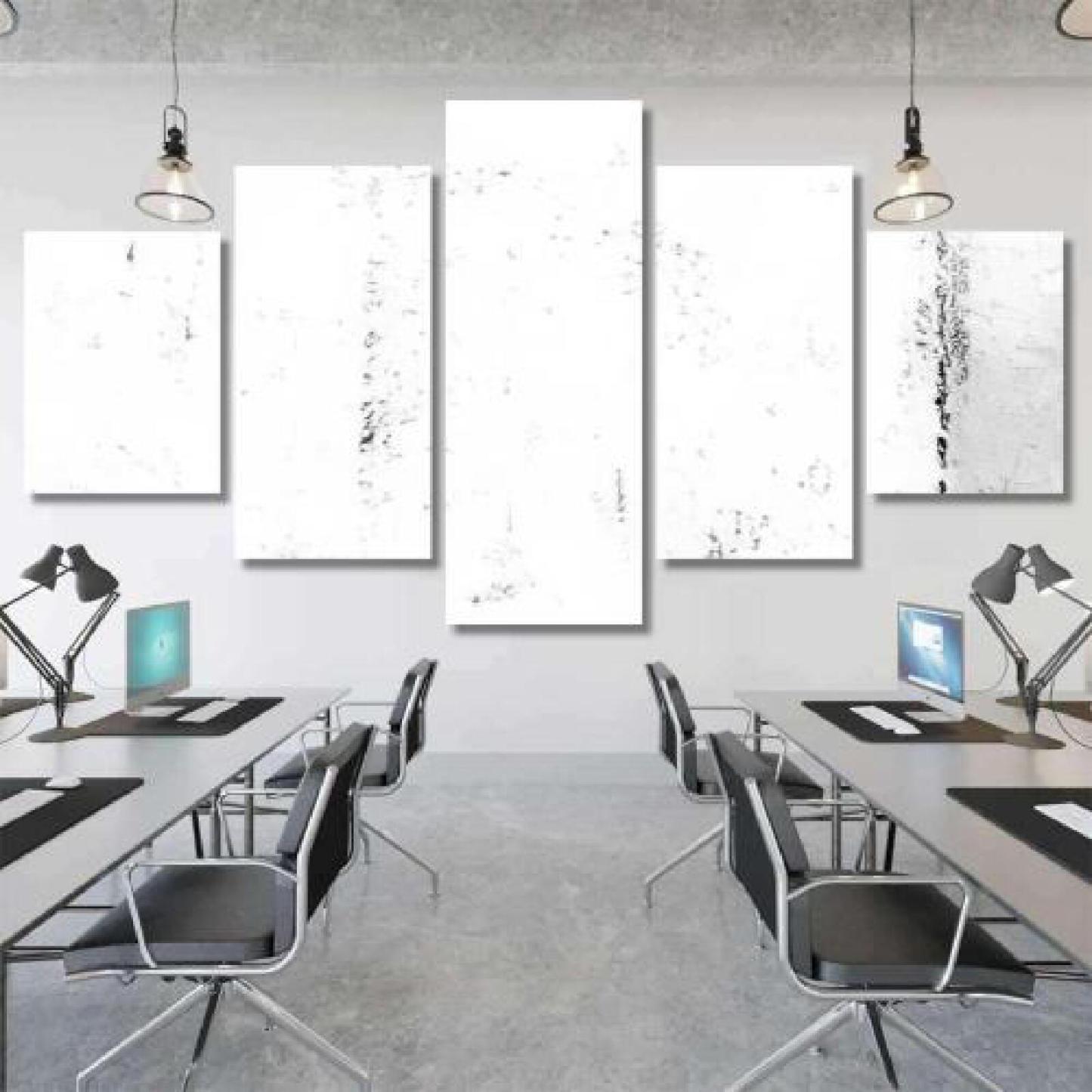 Black White Abstract Art Painting-xinru shop