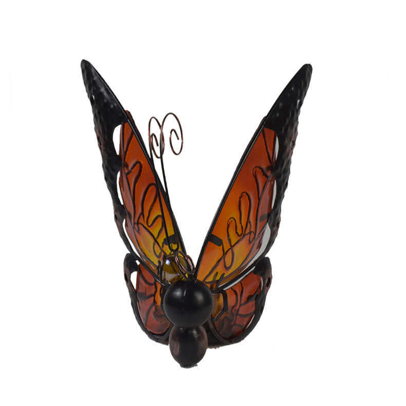Solar Glass Butterfly Outdoor LED Decorative Garden Light-xinru